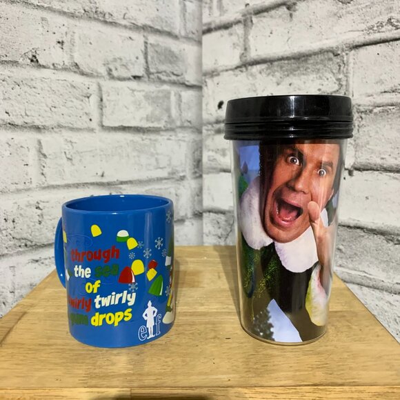 Buddy Elf Ceramic Coffee Mug & Travel Cup Set 2 Pack Christmas Gift New In Box - Picture 4 of 6